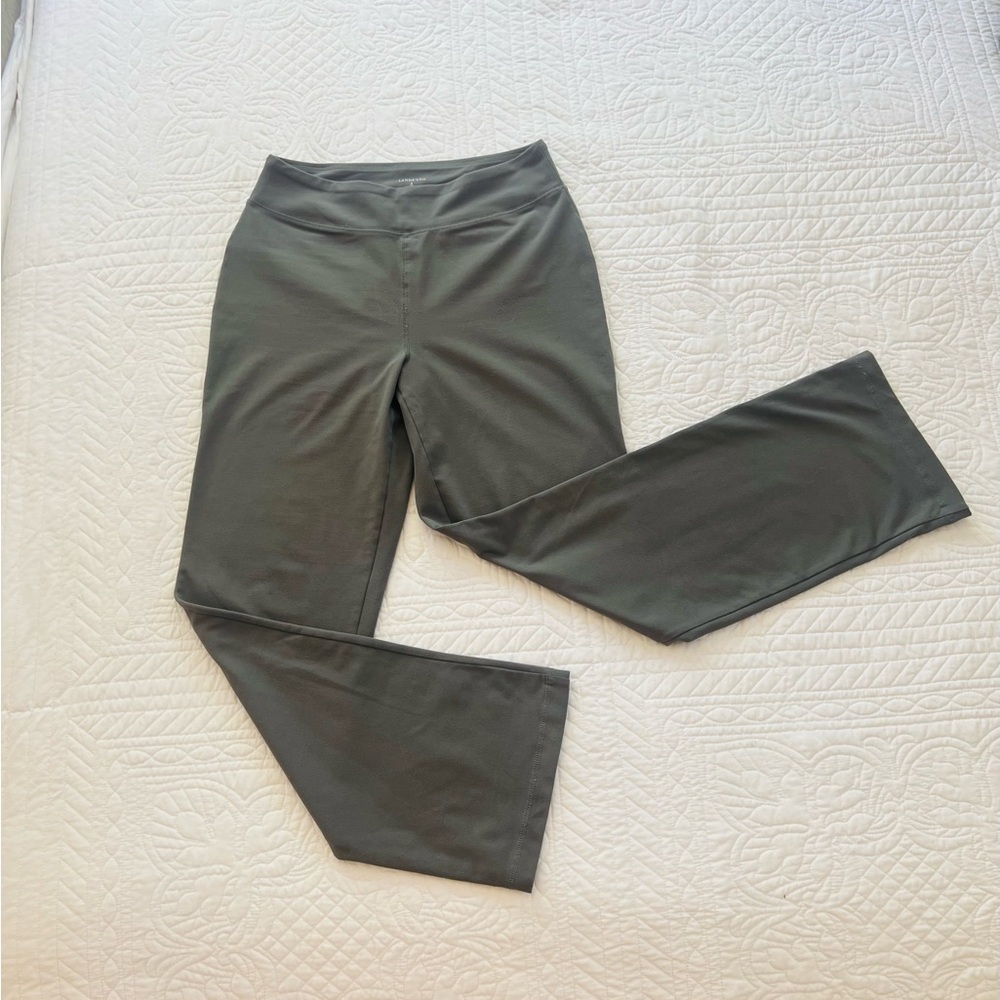 Lands' End Gray Bootcut Leggings